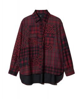 glambPatchwork Print Shirt