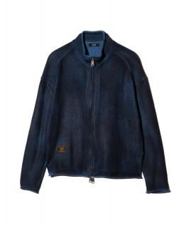 glambParaffin Coated Knit Blouson