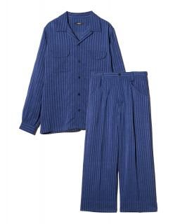 glambStripe Jacquard Linen Shirt Set Up