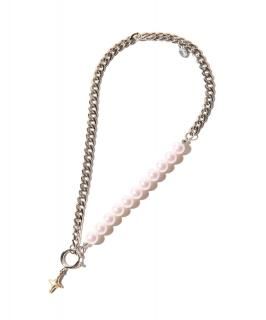 glambAsymmetry Pearl Necklace