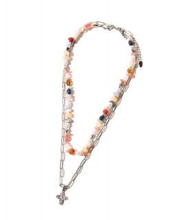 glambMulti Material Necklace