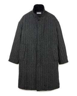 nonnativeWANDERER LONG PUFF COAT WOOL HERRINGBONE WITH WINDSTOPPER®