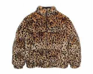 WACKO MARIALEOPARD FUR DOWN JACKET