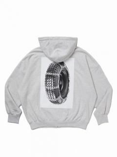 COOTIE��Print Sweat Zip Hoodie (Tire with Chains)