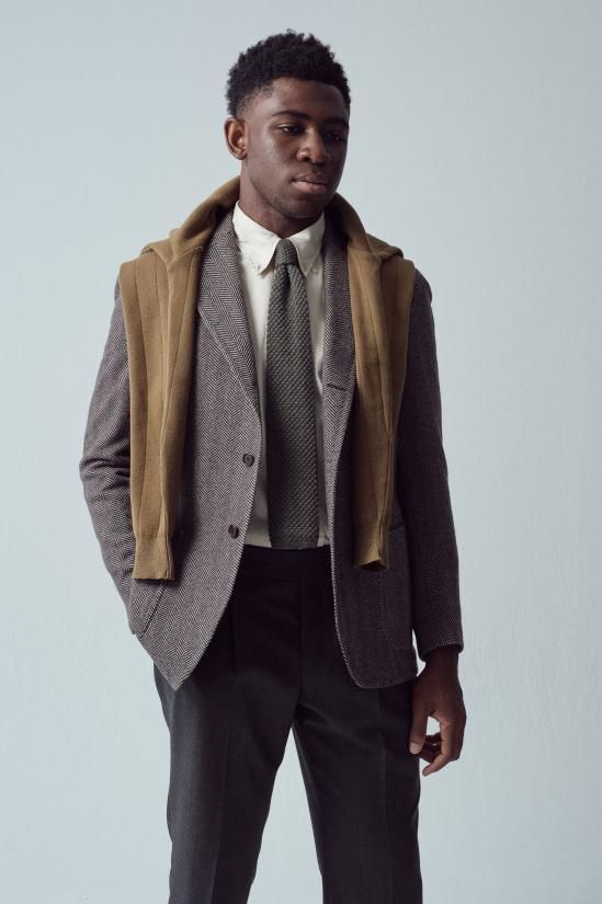 TITO ALLEGRETTO / ヘリンボーン柄カシミヤジャケット - 【公式