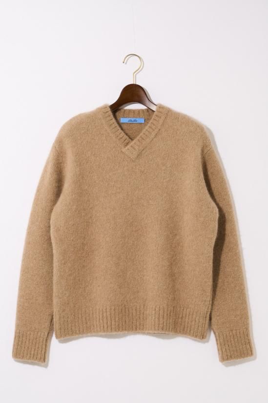 【在庫あり】 30%off】Blu Bre / アルパカ混Vネックセーター - 【公式 トップス