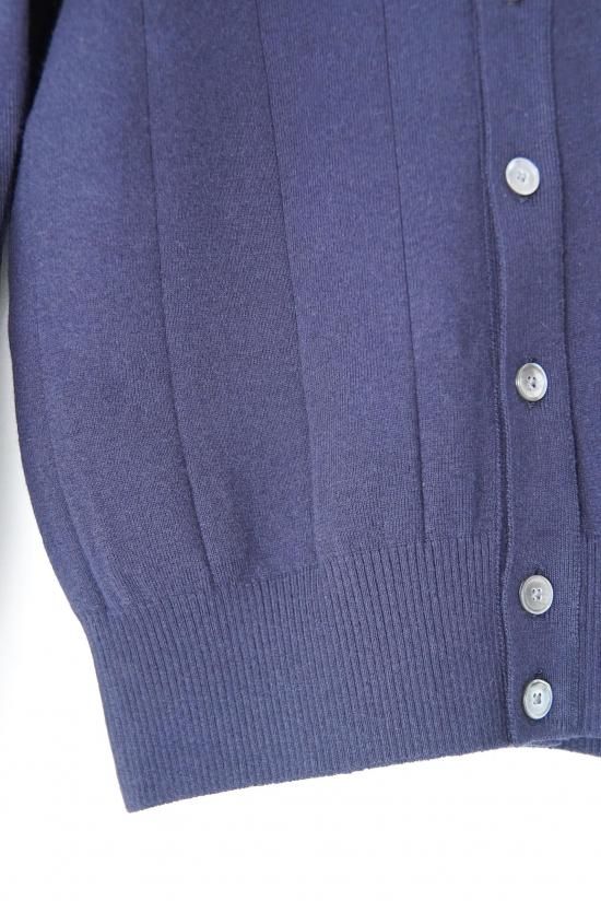 Vandori / 25SS コットンカシミヤ針抜きシャツカーディガン