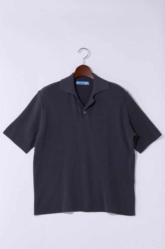 50%OFF】 Blu Bre / ハーフミラノ オープンカラースキッパー