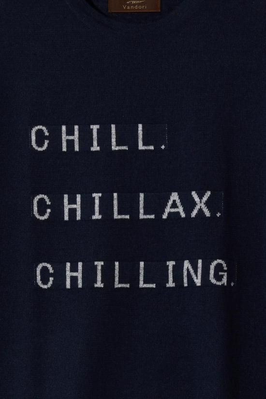 50%OFF】 Vandori / リネンコットン CHILL レタードTシャツ