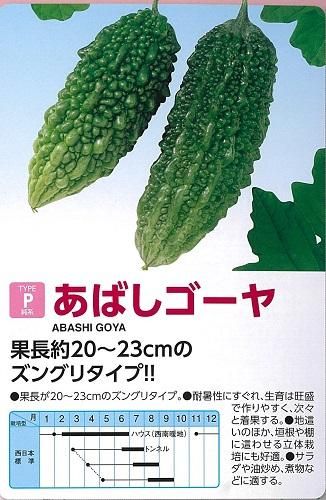 あばしゴーヤ 20ml オガワのタネ あばしゴーヤ 20ml オガワのタネ