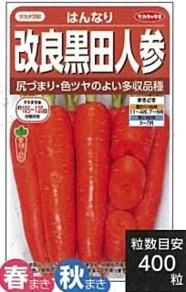 人参（流通形態、オレンジ色） - オガワのタネ オンラインショップ