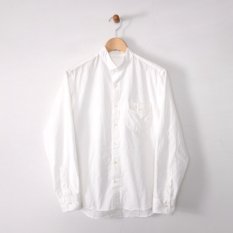 h.b stand collar shirts cotton linen broad