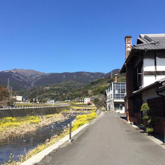 デニム生地の天山酒造オリジナル商品「前掛け（天山）」-天山