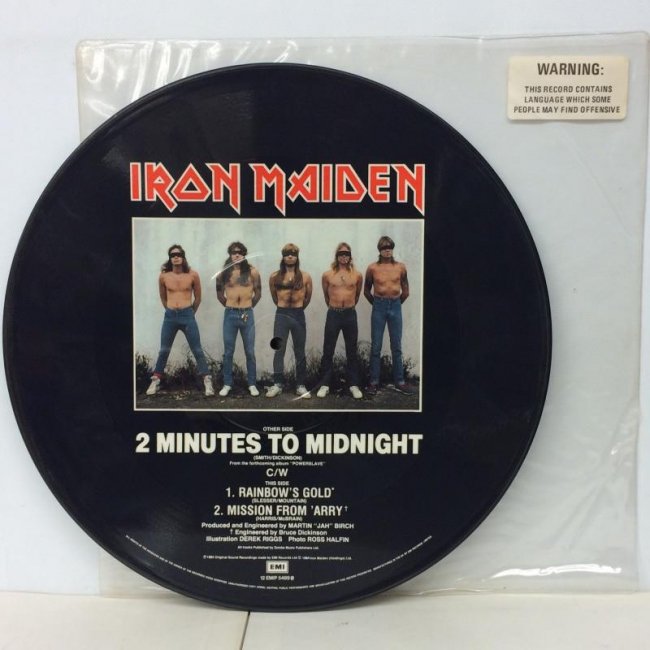 skelet ensidigt Tumult IRON MAIDEN / 2 MINUTES TO MIDNIGHT (PIC.) - Red Ring Records