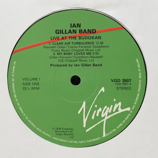 900円 （訳ありセール格安） IAN GILLAN BANDイアン ギラン バンド ライヴ イン ジャパンVOL.2 LIVE AT THE BUDOKAN VOL.2 LP