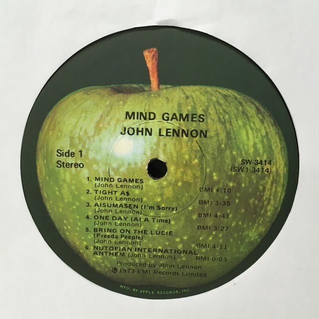 JOHN LENNON / MIND GAMES (US) - Red Ring Records