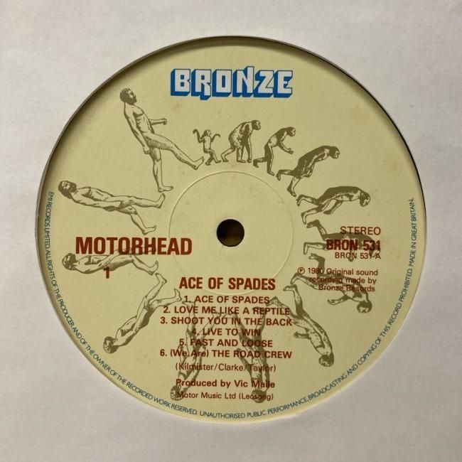 超歓迎 MOTORHEAD Ace Of Spades UK Bronze オリジナル i9tmg.com.br