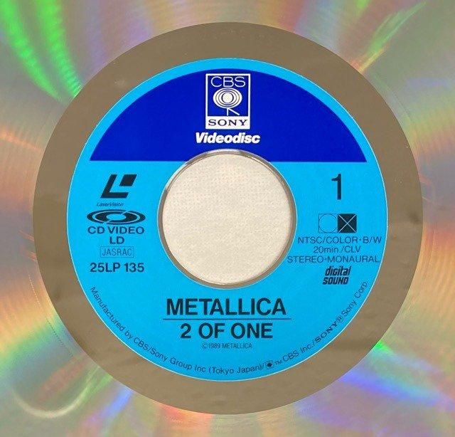 メタリカ/2 of one レーザーディスク METALLICA / 2 OF ONE (20 cm) - Red Ring Records