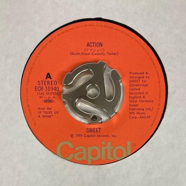 スイート/アクション　7\" SWEET / Action (JPN) - Red Ring Records