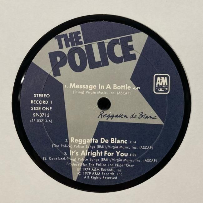 POLICE / REGGATTA DE BLANC (US) - Red Ring Records