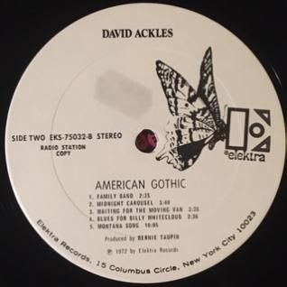 DAVID ACKLESAmerican Gothic (LP) - パライソレコード