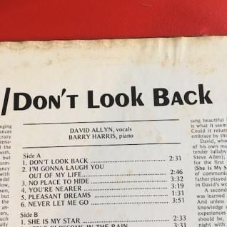 DAVID ALLYNDon't Look Back (LP) - パライソレコード