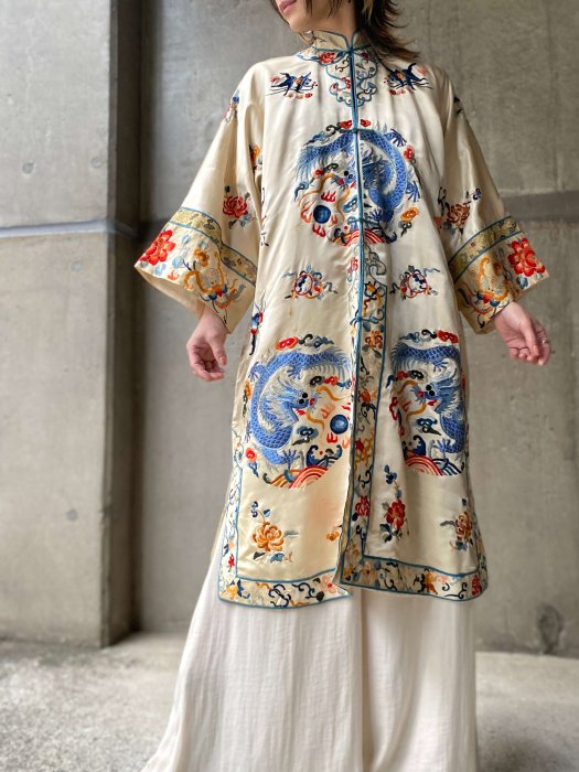 1920-30s DRAGON EMBROIDERY CHINESE JACKET - Chief vintage