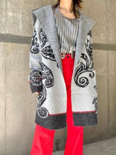 【PAISLEY PATTERN OVER KNIT CARDIGAN】