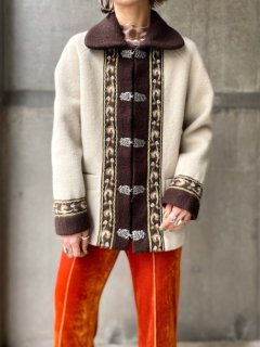 NORDIC EMBROIDERED WOOL JACKET 