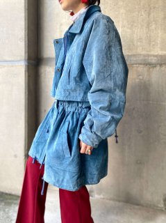 <img class='new_mark_img1' src='https://img.shop-pro.jp/img/new/icons14.gif' style='border:none;display:inline;margin:0px;padding:0px;width:auto;' />1980s SUEDE LEAHER COAT BLUE