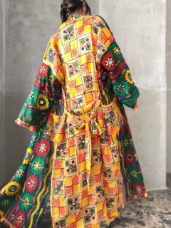 INDIAN EMBROIDERED SHEER ROBE (A)