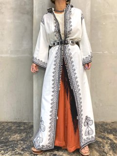 1960s MOROCCAN EMBROIDERED GOWN