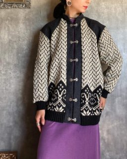 1980-90s NORDIC KNIT JACKET 