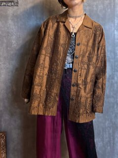 1980s EMBRIDERED SILK JACKET