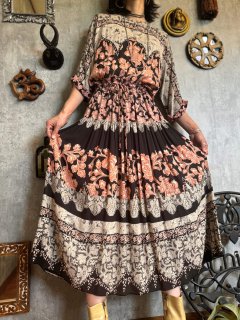 1980s USA BOHO DESIGN DRESS