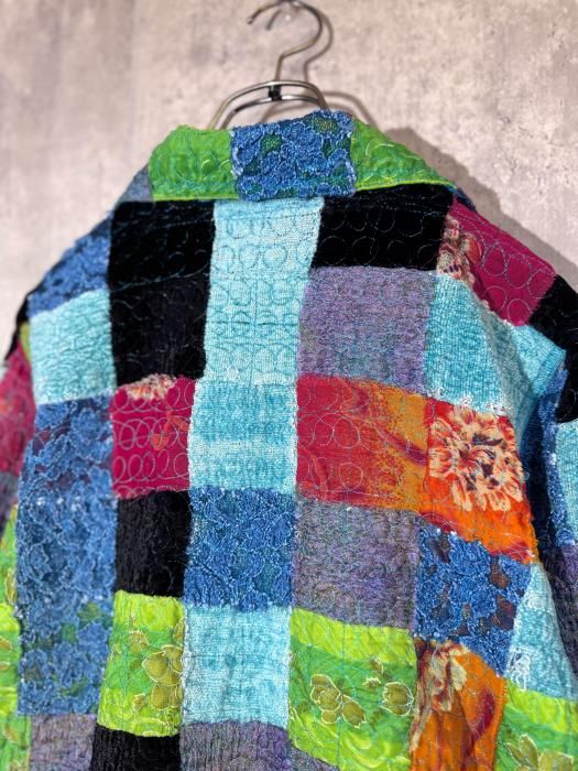 1970s COLORFUL PATCHWORK JACKET - Chief vintage