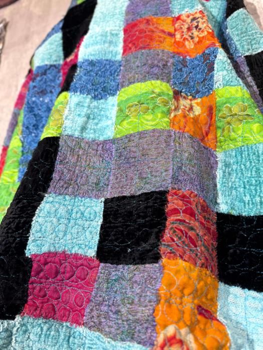 1970s COLORFUL PATCHWORK JACKET - Chief vintage