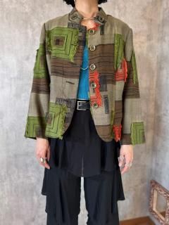1990s SQUEARE MOTIF JACKET