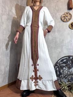 ETHIOPIAN COTTON GAUZE DRESS