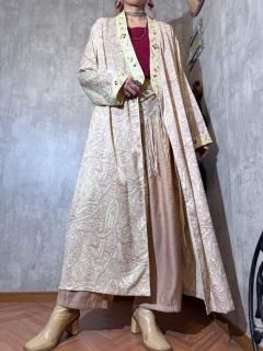 1980s PAISLEY PATTERN GOWN