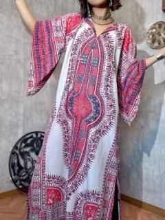 <img class='new_mark_img1' src='https://img.shop-pro.jp/img/new/icons14.gif' style='border:none;display:inline;margin:0px;padding:0px;width:auto;' />1970s ETHNIC SUMMER DRESS