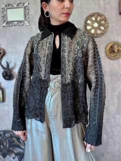 1990s BEADED SILK JACKET