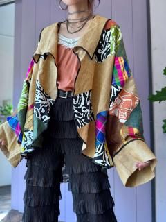 1980s PATCHWORK OVERSIZED HAORI