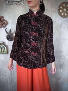 <img class='new_mark_img1' src='https://img.shop-pro.jp/img/new/icons14.gif' style='border:none;display:inline;margin:0px;padding:0px;width:auto;' />10/7()22:00䳫ϡ1980s ASIAN DESIGN BLOUSE