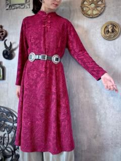 <img class='new_mark_img1' src='https://img.shop-pro.jp/img/new/icons14.gif' style='border:none;display:inline;margin:0px;padding:0px;width:auto;' />12/4()22:00䳫ϡ1990s WINE RED MIDI DRESS