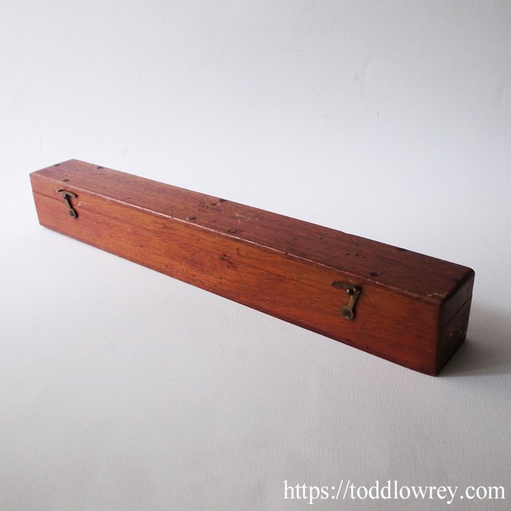 箱入り五姉妹 / Antique Set of Engine Divided Box Wood Linear Rulers in Original  Wooden Box - Todd Lowrey Antiques
