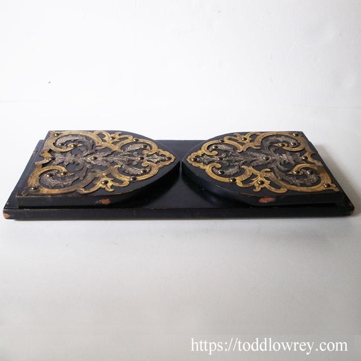ヴィクトリアンの携帯式書架 / Antique Victorian Ebonised Book Slide