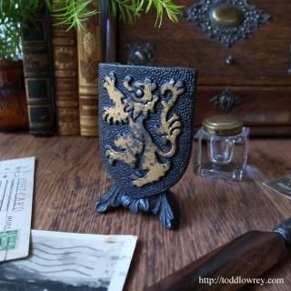 Vintage Metal Shield with the Lion A