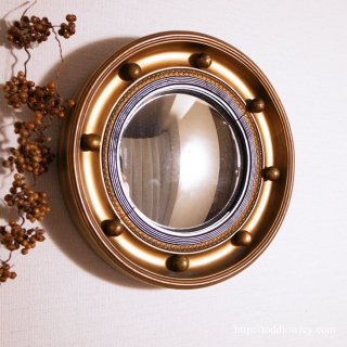 Regency Style Giltwood Small Convex Mirror