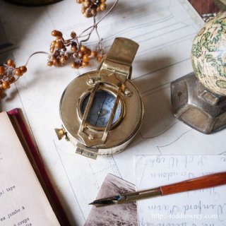  Vintage Brass Prismatic Compass